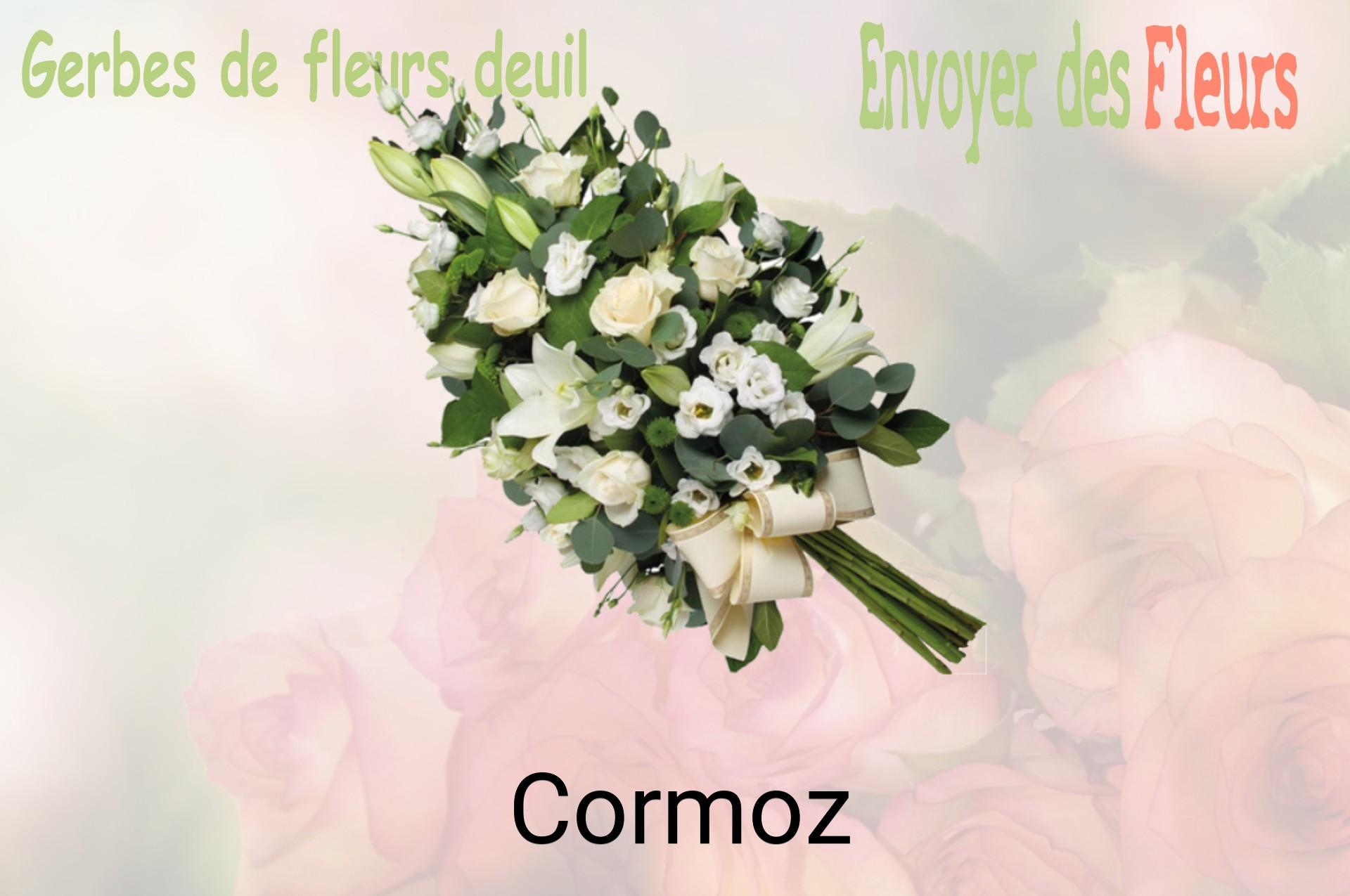 Gerbe de fleurs de deuil livrée à Cormoz